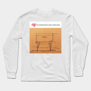 I love Scandinavian design Long Sleeve T-Shirt